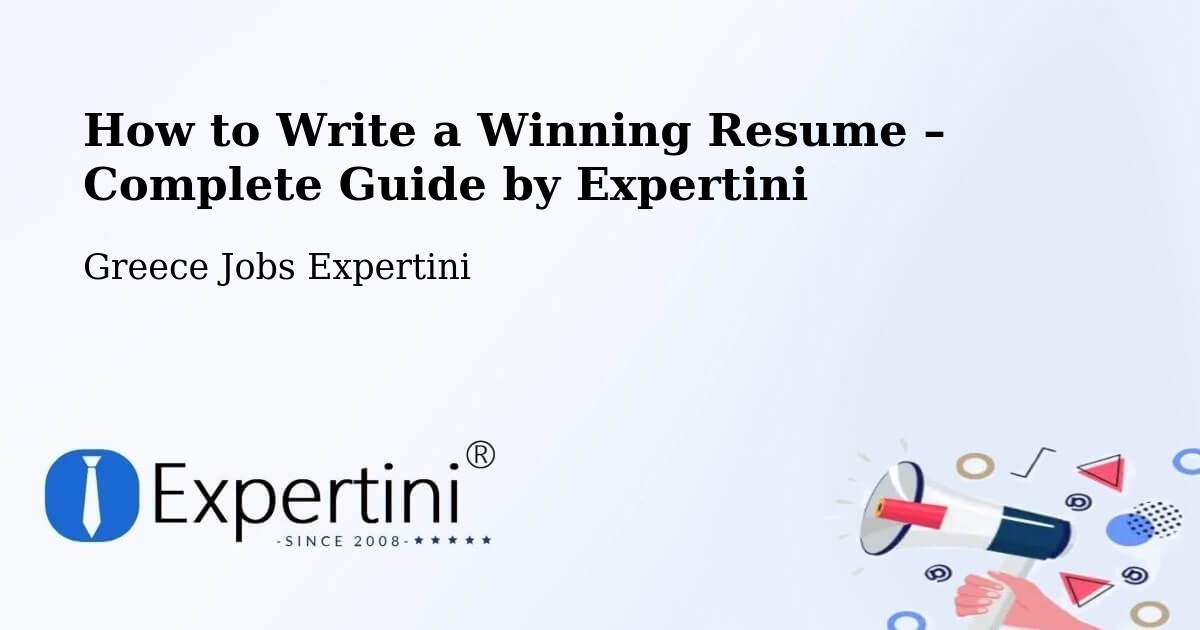 Resume Writing Guide for Job Seekers – Provatás - Provatás, Greece Jobs Expertini